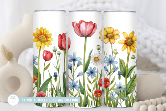 Download Spring Floral Sublimation Tumbler Wrap - Sublimation tumbler Collection