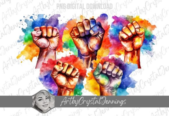 Download Rainbow Pride Awareness Fist PNG LGBTQ+ - Rainbow pride Collection