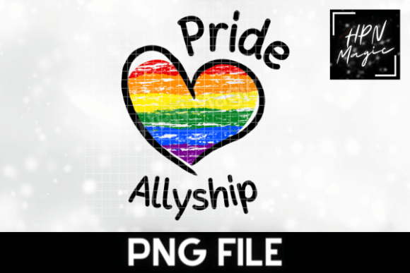 Download Rainbow Pride Allyship PNG Sublimation - Premium Resources