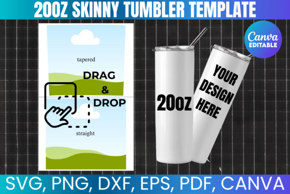 Download 20oz Skinny Tumbler Template - Tumbler template Collection