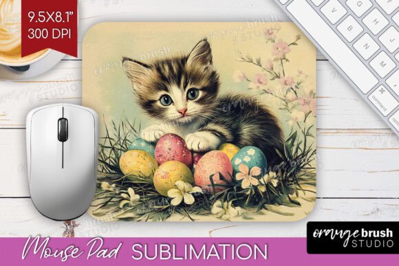 Download Retro Easter Mouse Pad PNG Sublimation - Easter mouse pad Collection